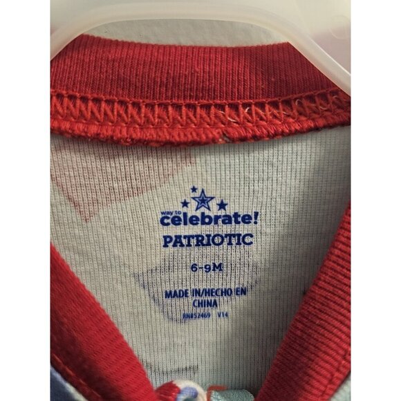 July 4th 6-9m Pajama - New - Red Blue Memorial Day 4th Of July Labor Day - Picture 7 of 7